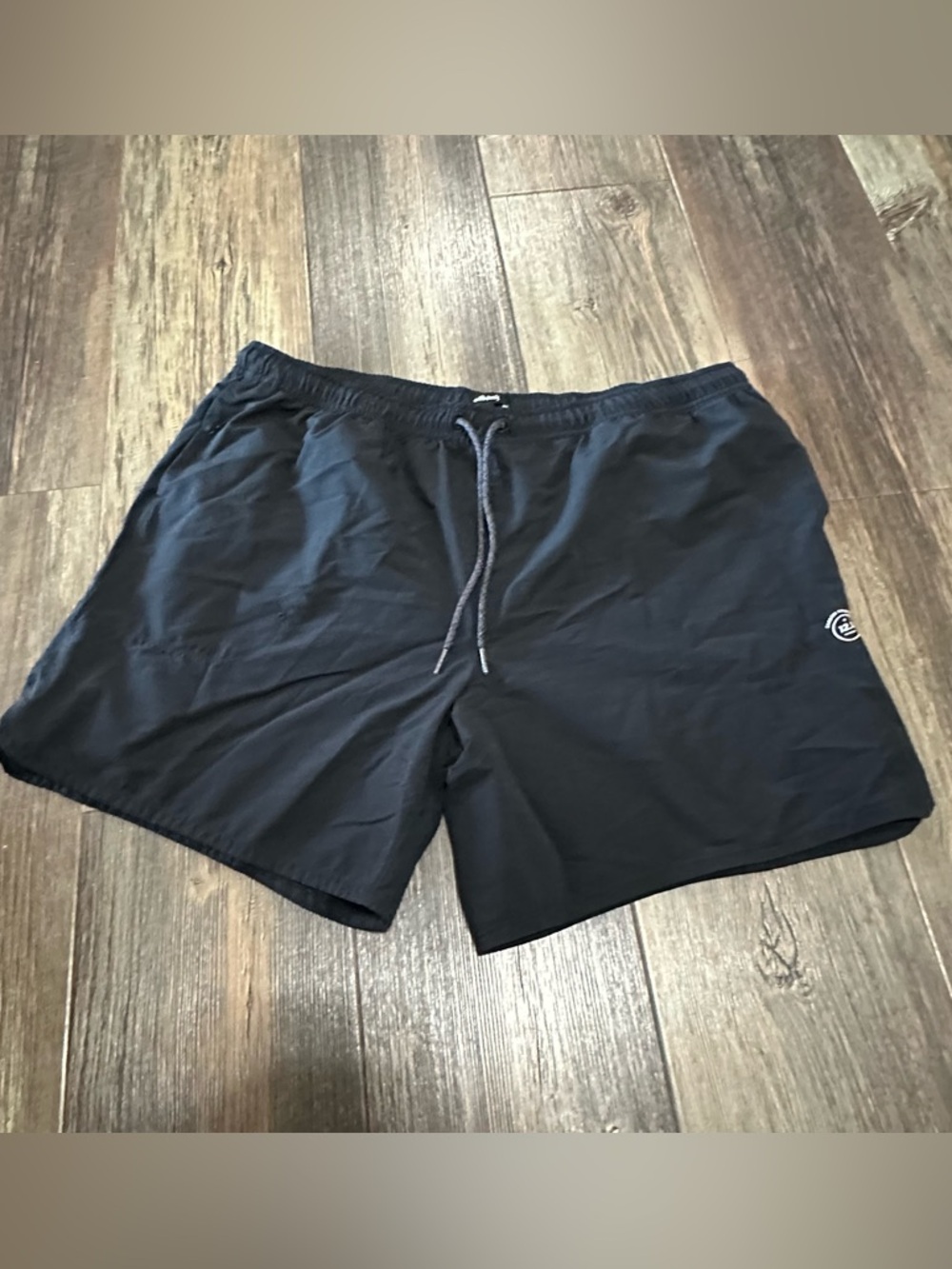allbirds black 12-1 carbon footprints wool blend mens XL natural running shorts